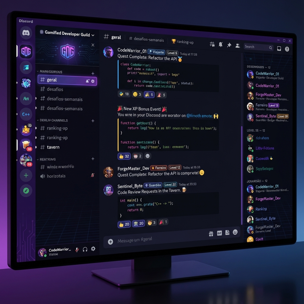 Guilda ForjaDev - Comunidade Gamificada no Discord